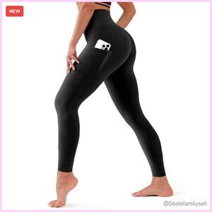 High Waisted Tummy Control Leggings Soft Yoga Pants Workout Running Plus Size